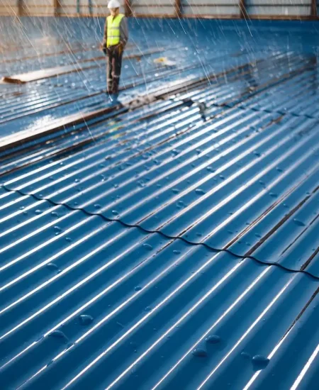 Four M Enterprises Men Working on Roof